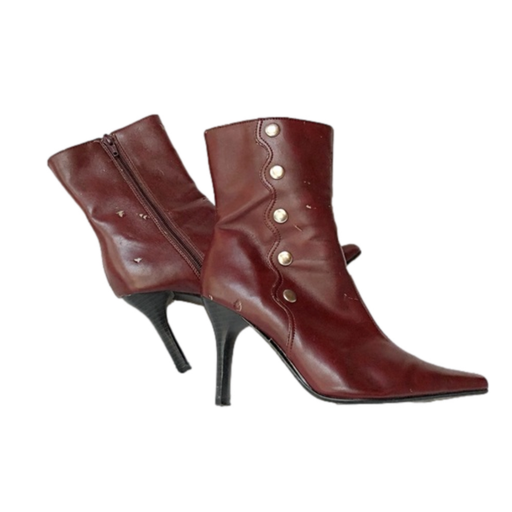 Predictions - Red/Rust heeled bootie - Picture 3 of 10